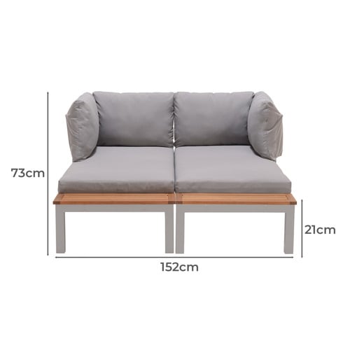 2 Seater Maui Outdoor Modular Lounge Chairs