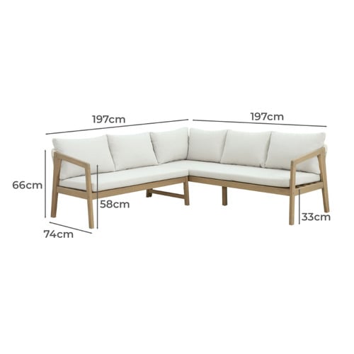 5 Seater Bayview Outdoor Modular Lounge Set