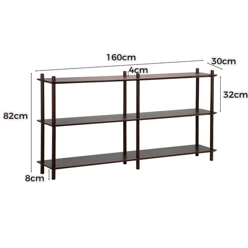 Banjo 3 Tier Long Bookshelf