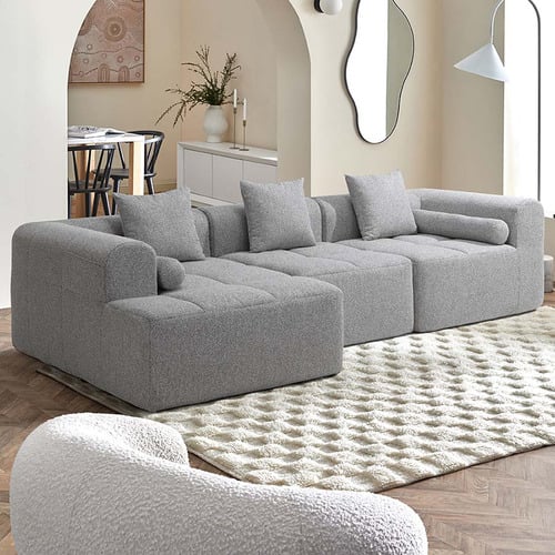 Bowie 4 Seater Boucle Sofa with Chaise