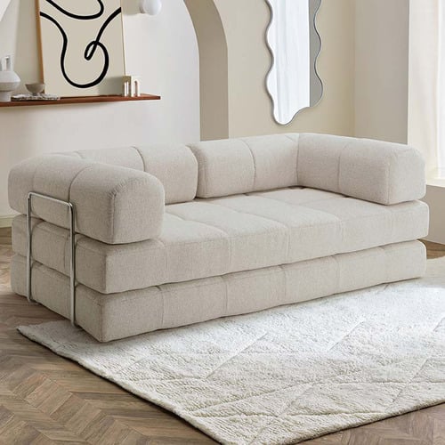 Nyx 3 Seater Queen Boucle Sofa Bed