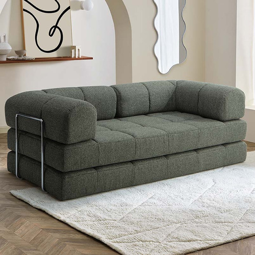 Nyx 3 Seater Queen Boucle Sofa Bed