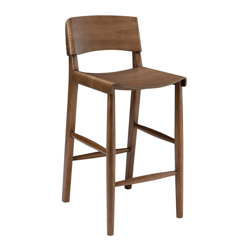 65cm  Kobe High Back Ash Wood Barstool