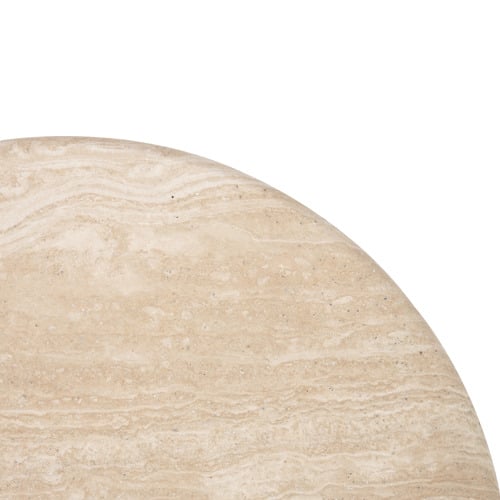 Annalisa Travertine Stone Side Table