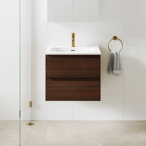 Havana 600mm Wall Hung Single Vanity with Integrated Basin