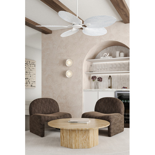 Byron 127cm White DC Ceiling Fan with Remote Control