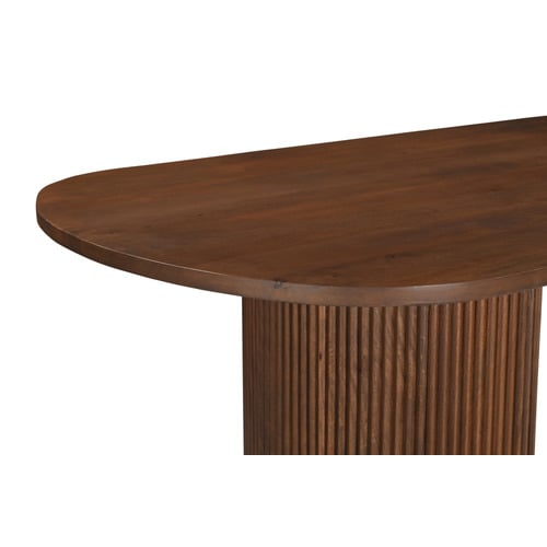 Natural Anika Oval Mango Wood Dining Table