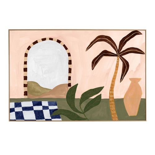 Aegean Archway Framed Canvas Wall Art