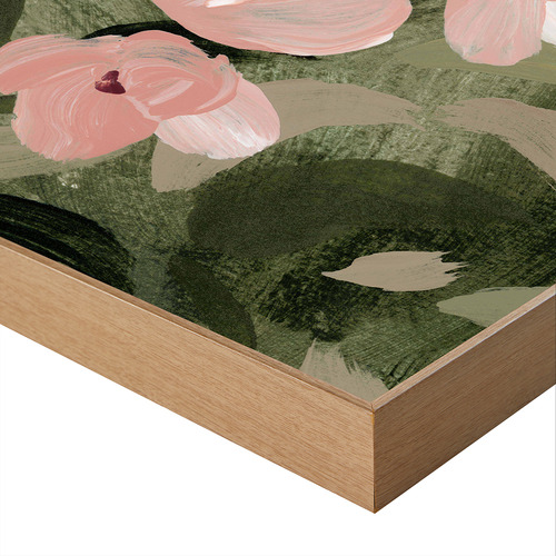 Pink Petals Framed Canvas Wall Art