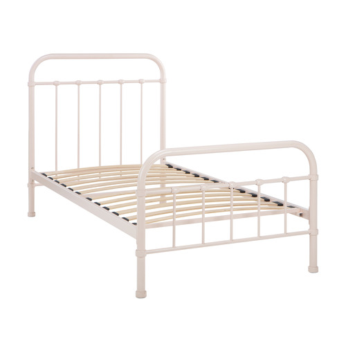 White Bailey Metal Bed Frame