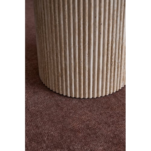 Tilly Travertine-Look Side Table