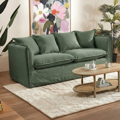 Montauk 2 Seater Upholstered Slipcover Sofa