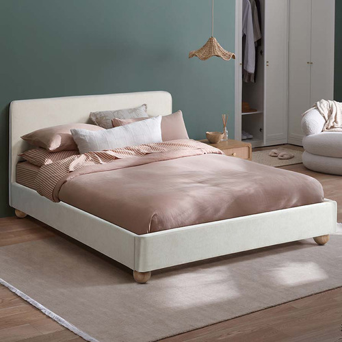 Bonnie Upholstered Ball Foot Bed