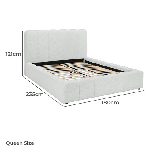Natural Cora Boucle Bed