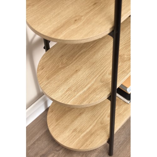Brooke 5 Tier Curved Bookcase