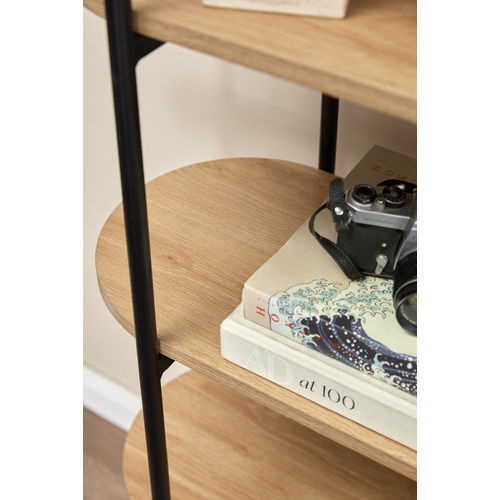 Brooke 5 Tier Curved Bookcase