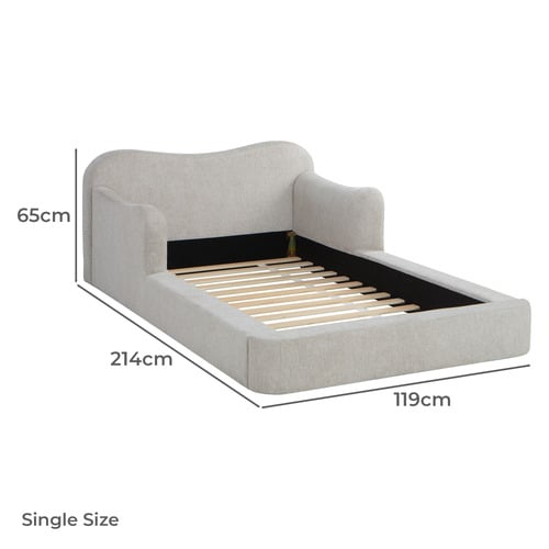 Cove Chenille Single Floor Bed