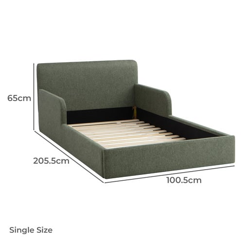 Harbor Chenille Single Floor Bed