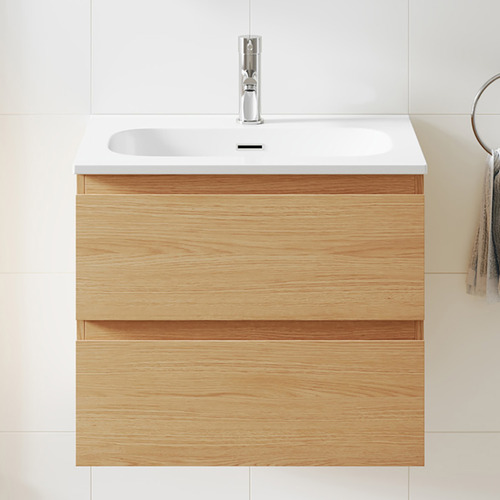 Havana 600mm Wall Hung Single Vanity with Integrated Basin