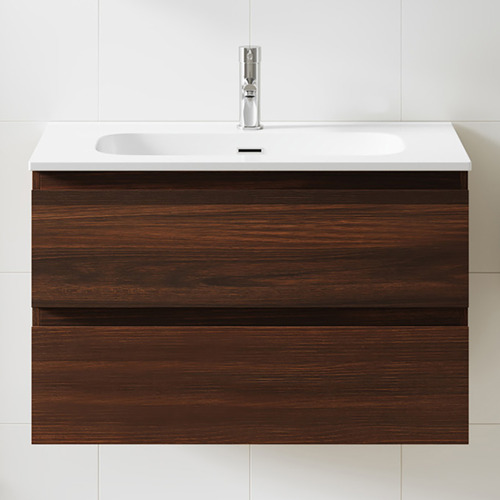 Havana 800mm Wall Hung Single Vanity with Integrated Basin