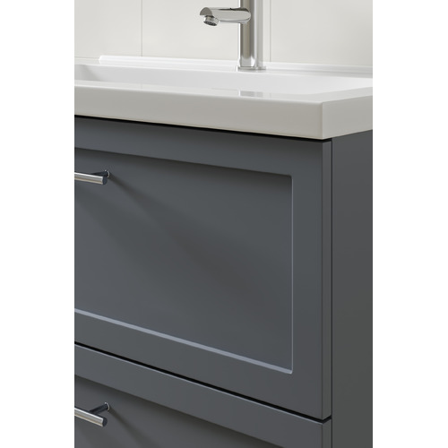 Dunes 800mm Wall Hung Single Vanity with Integrated Basin