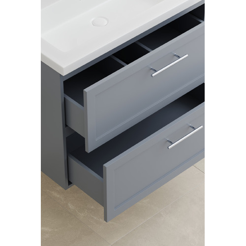 Dunes 800mm Wall Hung Single Vanity with Integrated Basin