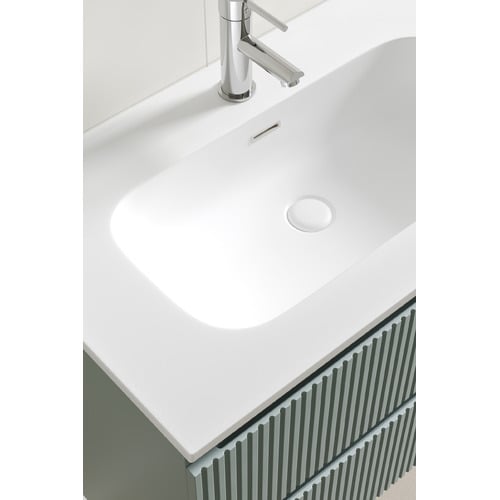 Panama 800mm Wall Hung Single Vanity with Integrated Basin