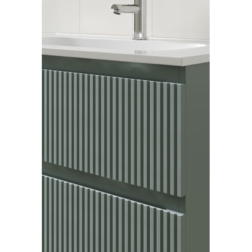 Panama 800mm Wall Hung Single Vanity with Integrated Basin