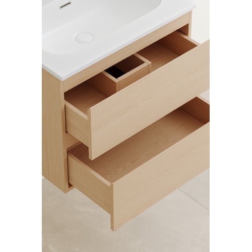 Havana 600mm Wall Hung Single Vanity with Integrated Basin