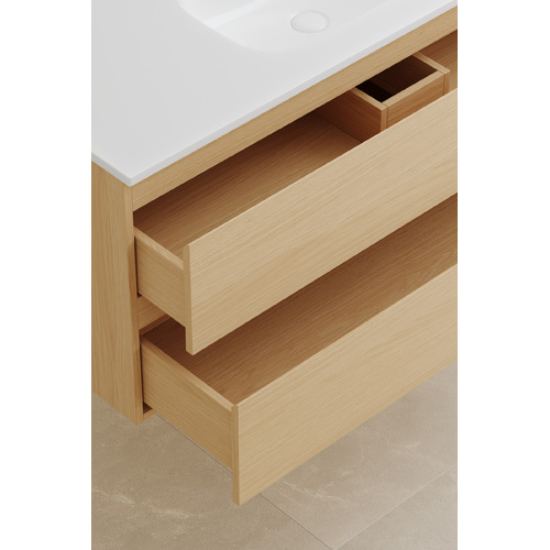 Havana 1200mm Wall Hung Single Vanity with Integrated Basin