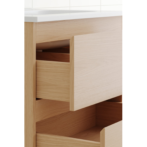 Havana 600mm Wall Hung Single Vanity with Integrated Basin