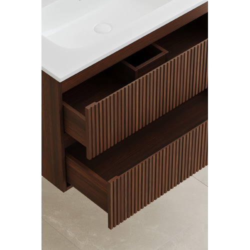 Panama 800mm Wall Hung Single Vanity with Integrated Basin
