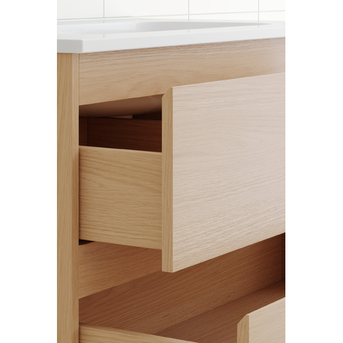 Havana 800mm Wall Hung Single Vanity with Integrated Basin