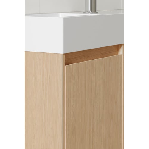 Havana 400mm Wall Hung Small Space Single Vanity with Integrated Basin