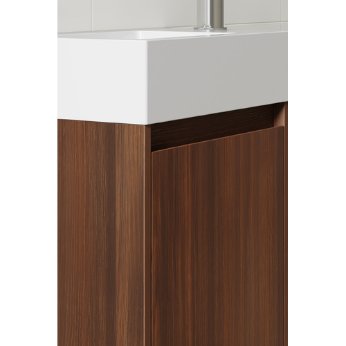 Havana 400mm Wall Hung Small Space Single Vanity with Integrated Basin