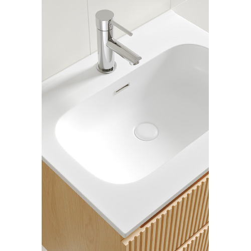 Panama 600mm Wall Hung Single Vanity with Integrated Basin