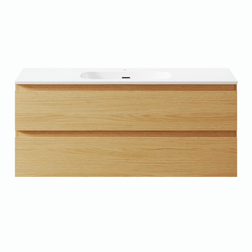 Havana 1200mm Wall Hung Single Vanity with Integrated Basin