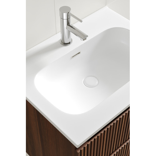 Panama 600mm Wall Hung Single Vanity with Integrated Basin