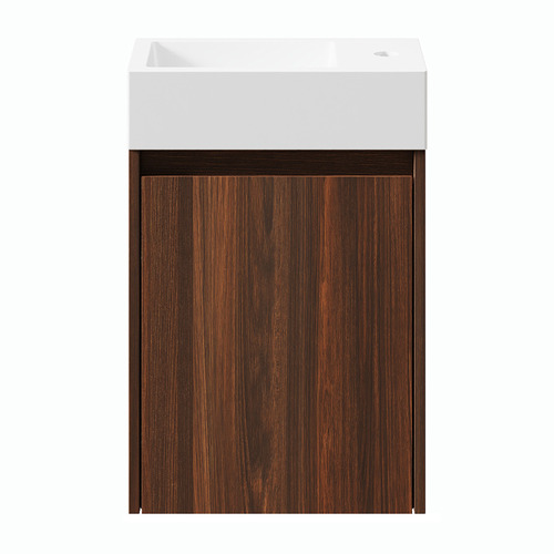 Havana 400mm Wall Hung Small Space Single Vanity with Integrated Basin