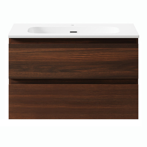 Havana 800mm Wall Hung Single Vanity with Integrated Basin