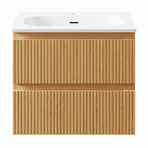 Panama 600mm Wall Hung Single Vanity with Integrated Basin