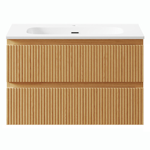 Panama 800mm Wall Hung Single Vanity with Integrated Basin