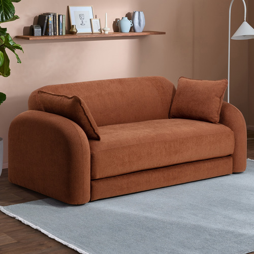 Georgia 3 Seater Queen Boucle Sofa Bed