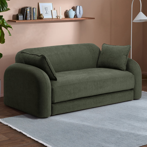 Georgia 3 Seater Queen Boucle Sofa Bed