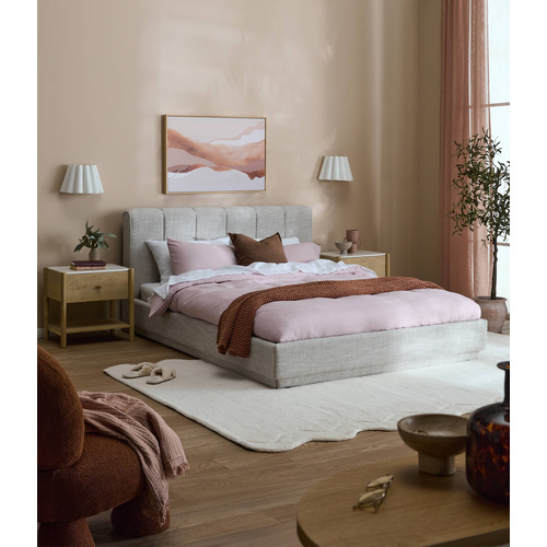 Natural Renee Queen Bed
