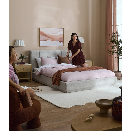 Natural Renee Queen Bed