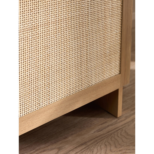 Maxine Curved Rattan TV Unit