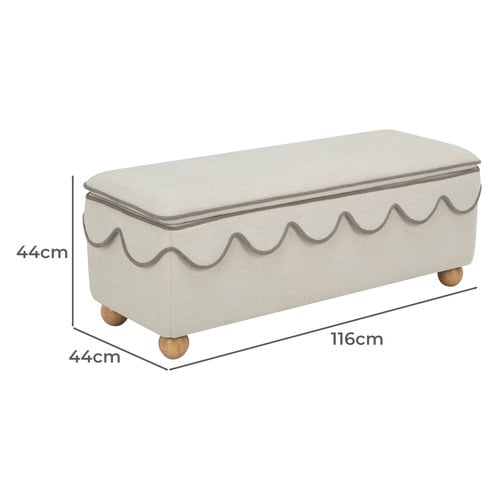 Tiana Upholstered Storage Ottoman Bench