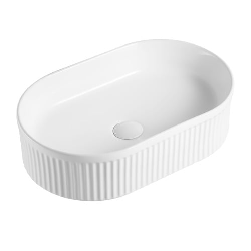 Kiora 500mm Pill Ceramic Above Counter Basin