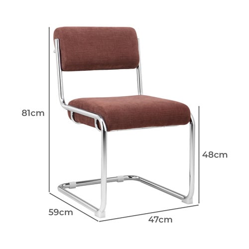 Clements Upholstered Cantilever Dining Chairs